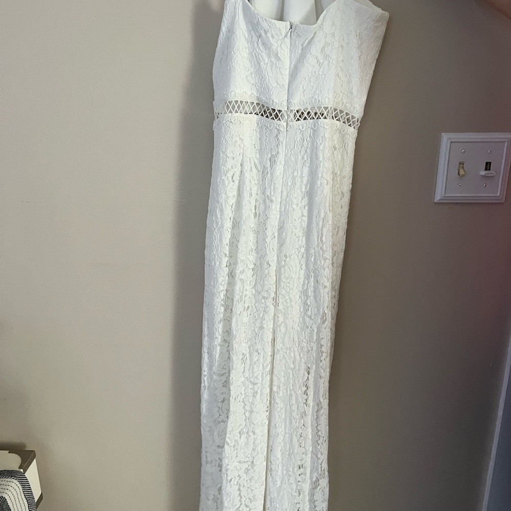 White lace jumpsuit